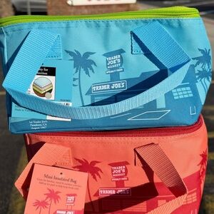 Trader Joe’s - Blue & Peach Mini Coolers (Set of 2)